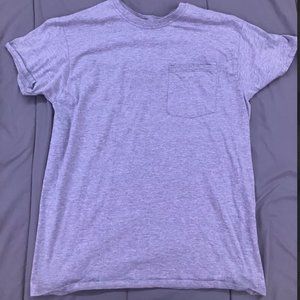 Gray shortsleeve chest pocket shirt size M